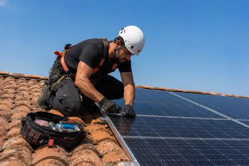 Maintenance et monitoring de panneaux solaires à Velleron